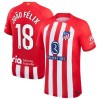 Maillot de Supporter Atlético Madrid Joao Felix 18 Domicile 2023-24 Pour Homme